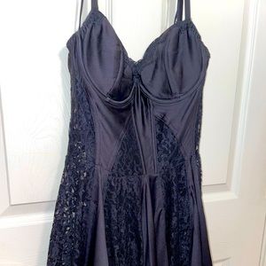 Black corset top dress by Guess size 8